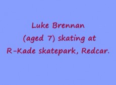 Luke (aged 7) skateboarding